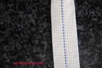 Lampendocht aus 100% Baumwolle 25 mm Breite hart