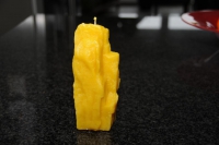 Felsen Stumpenkerzen 100% Bienenwachs