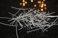 Gewachste Dochte RD 1 / 120 mm lang mit 15 mm Fu von Schreiber