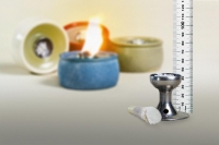 Kleiner Brenner ( Dochthalter ) fr Schmelzlichter 4,3 cm hoch