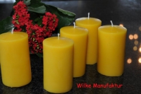 Groe Stumpenkerzen 100% Bienenwachs ( Stckpreis )