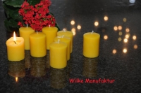 Kleine Stumpenkerzen 100% Bienenwachs ( Stckpreis )
