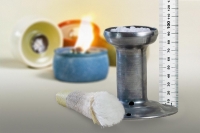 Groer Brenner ( Dochthalter ) fr Schmelzlichter 9,5 cm hoch