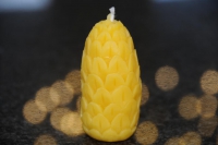 Tannenzapfen Stumpenkerzen 100% Bienenwachs (Stckpreis)