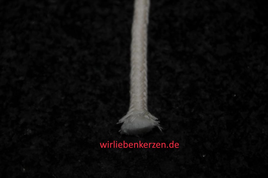 7 mm Lampendocht aus Glasfaser mit Baumwollummantelung