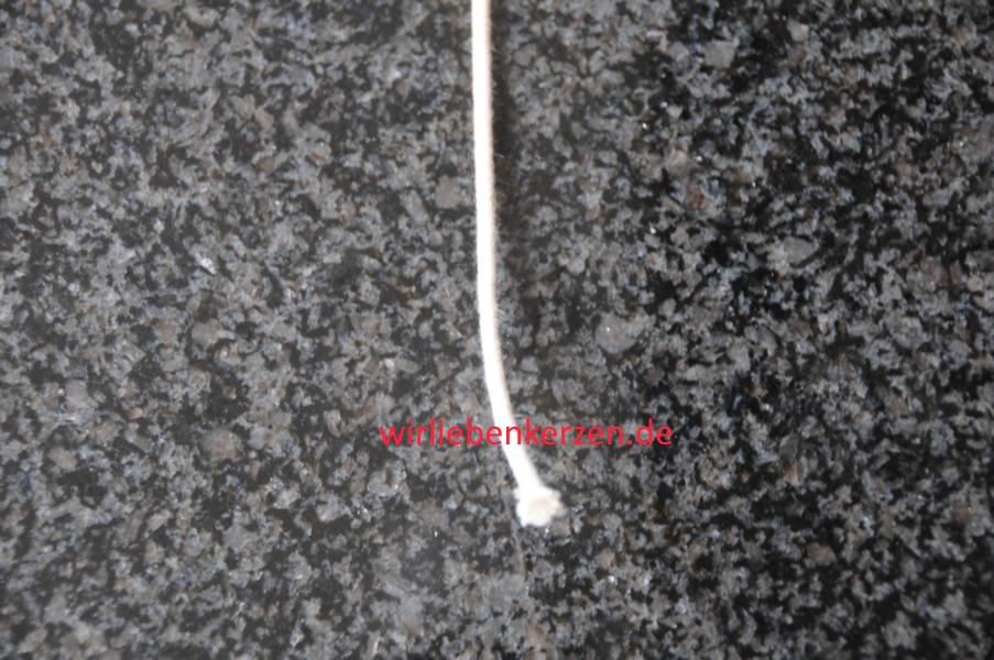 2 mm Lampendocht aus Glasfaser mit Baumwollummantelung