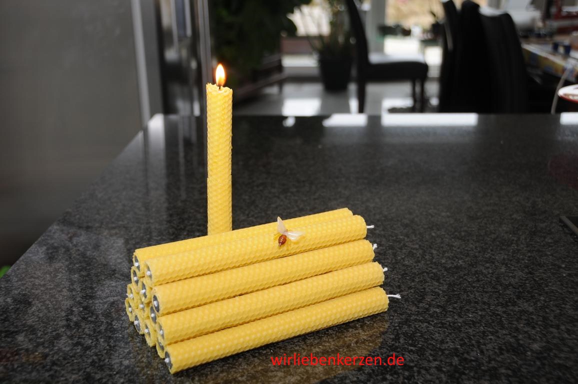 Tafel-Leuchter Kerzen 100% Bienenwachs Stckpreis