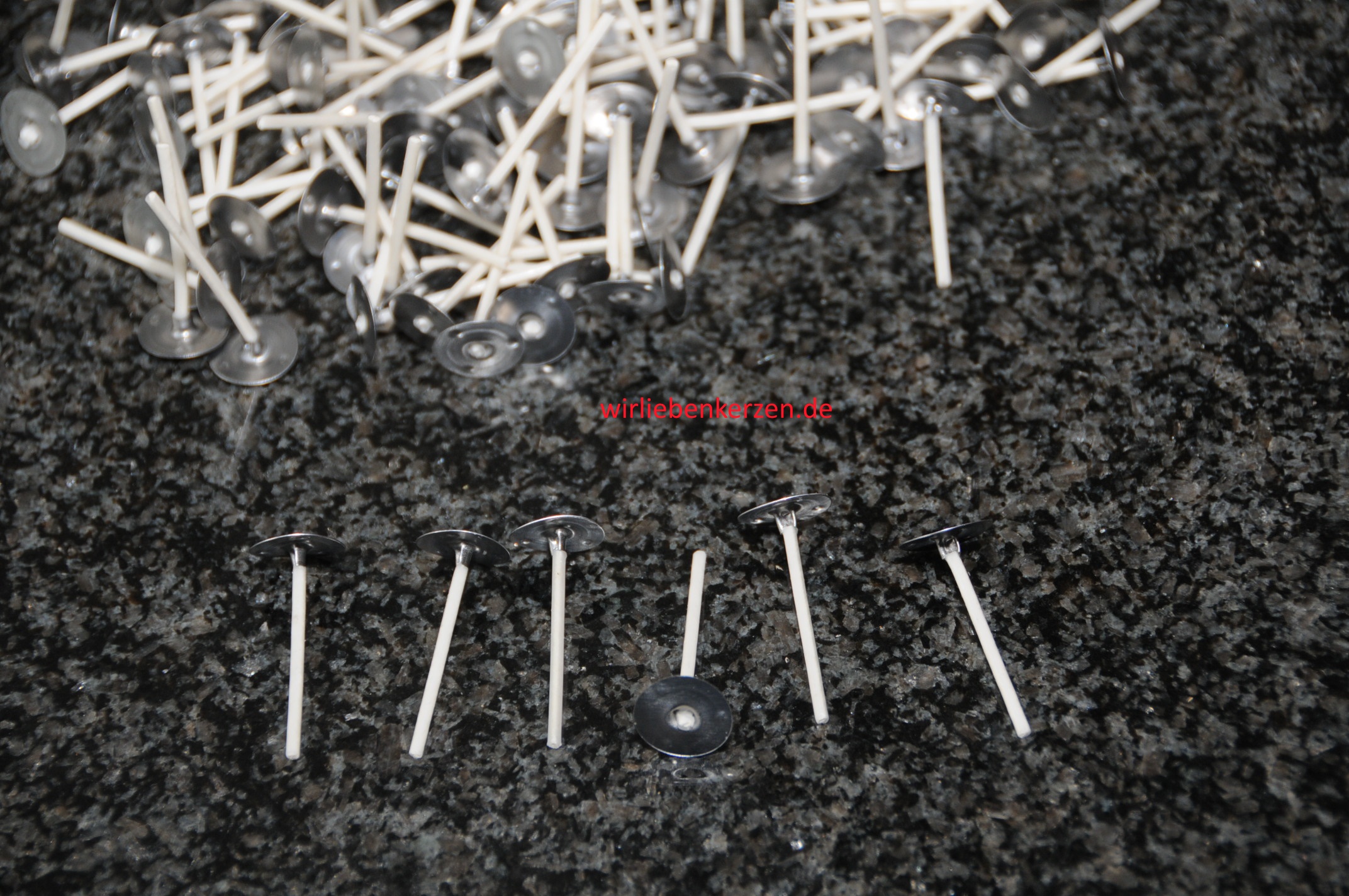 Teelichtdochte RD 0 gewachst 30 mm mit 15mm Fu von Schreiber