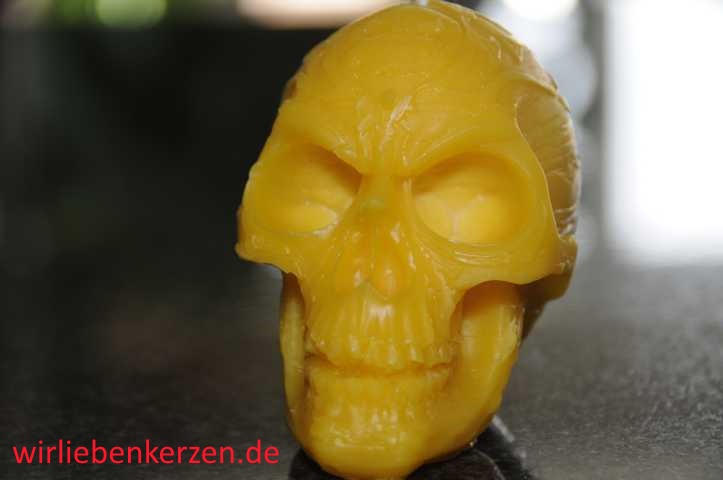 Designkerze Totenkopf
